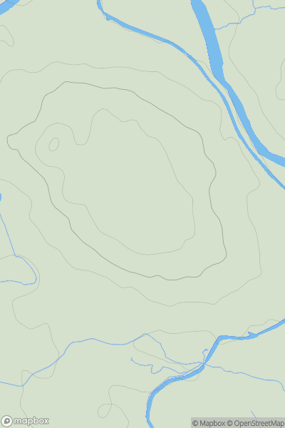 Thumbnail image for Cefn [Llandovery to Monmouth] [SO080263] showing contour plot for surrounding peak